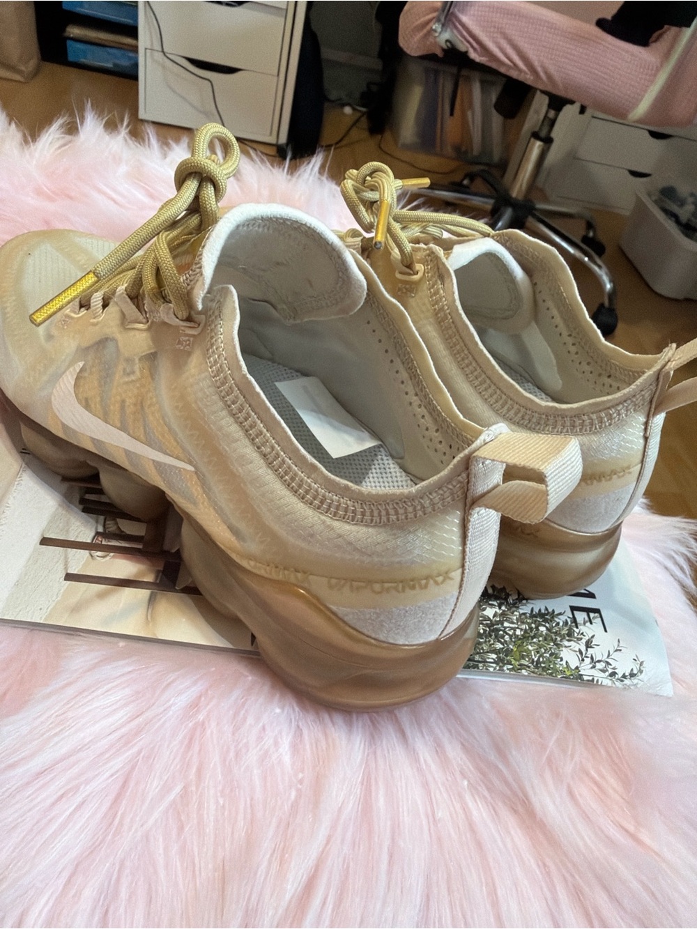 Nike Women's Athletic Sneakers in Light Gold